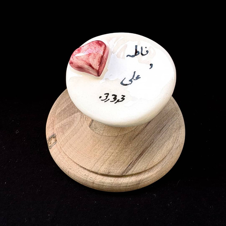 گیفت عروسی بلوم طرح قلبی دست ساز